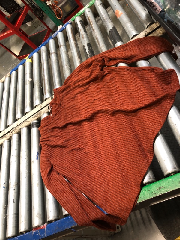 Photo 1 of ** top only**
Ekouaer Womens Waffle Knit Pajama Sets Long Sleeve Top and Shorts Matching Lounge Set Sleepwear Loungewear Sweatsuit with Pockets Maroon X-Large