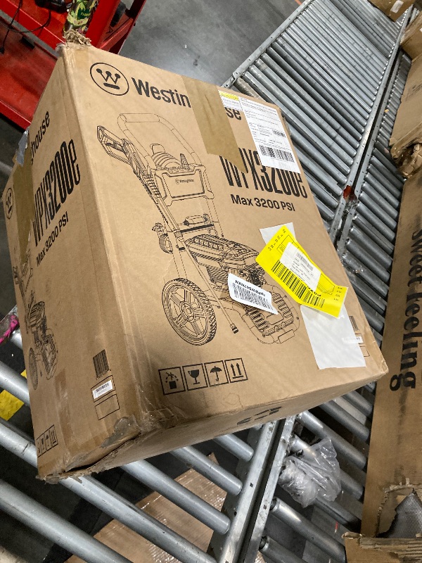 Photo 1 of *ASSEMBLY INSTRUCTIONS INCLUDED** Westinghouse WPX3200e Electric Pressure Washer, 3200 PSI and 1.76 Max GPM, Induction Motor, Onboard Soap Tank, Spray Gun and Wand, 5 Nozzle Set, for Cars/Fences/Driveways/Homes/Patios/Furniture, Blue