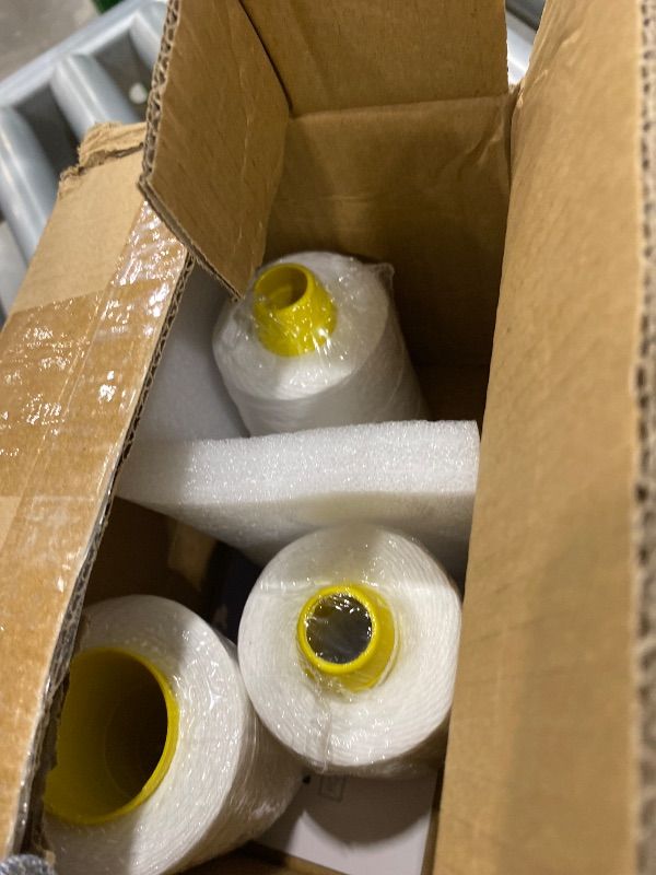 Photo 1 of *MISSING PARTS*
Hanchen Heavy-Duty Sewing Thread Spool, 6-Stranded Chemical Fiber Sealing Industrial Packing Synthetic Fiber Stitching Thread Spool for Bag Sewing Closing Machine, Pack of 6 Roll