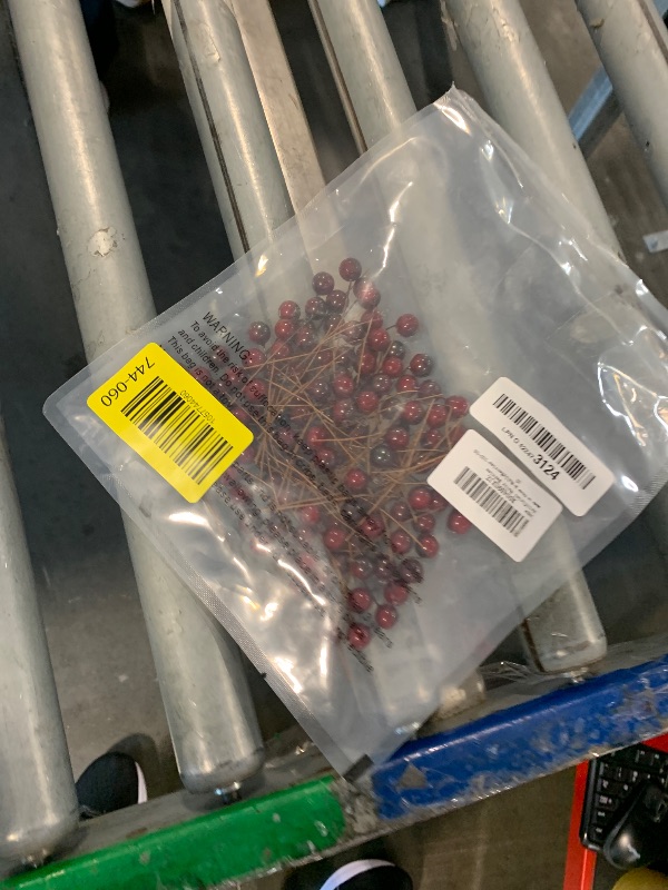 Photo 1 of *Missing Parts*
MAQIHAN Artificial Holly Berries - 150 Pcs Christmas Holly Berries Stems for Crafts Faux Holly Berries Artificial Red Holly Berry Stems for Christmas Wreath Christmas Tree Table Kitchen Wall Decor