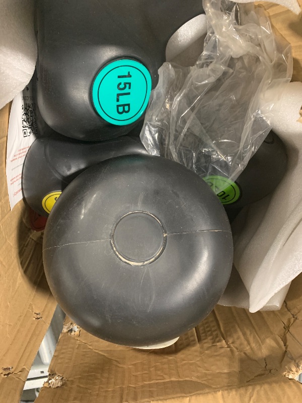 Photo 1 of ?Signature Fitness ?Wide Grip 4-Piece Kettlebell Exercise Fitness Weight Set, Include 5 lbs, 10 lbs?, ?15 lbs? and 20 lbs, Black