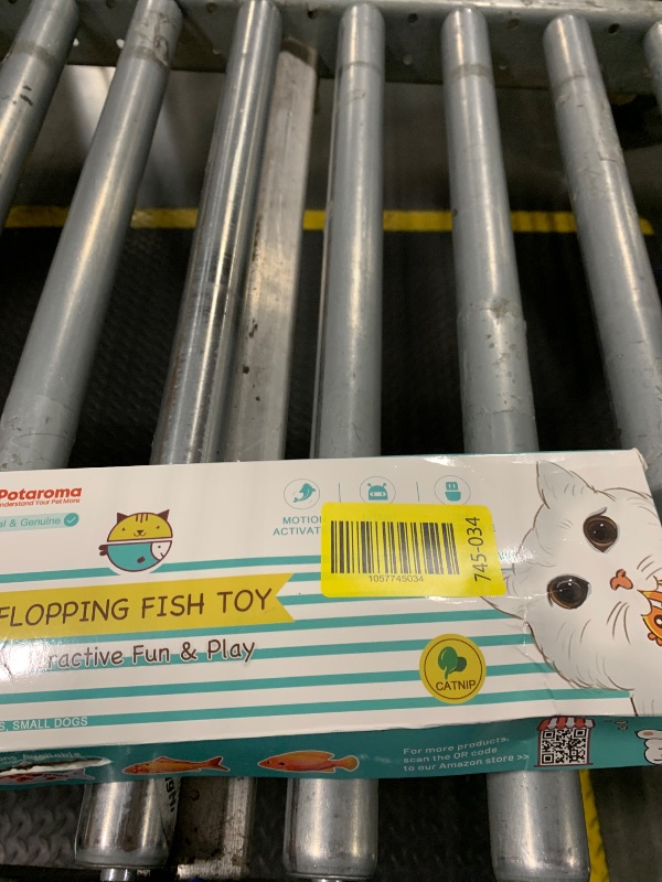 Photo 1 of *Missing Parts*
Potaroma Cat Toys Flopping Fish with Catnip, Moving Kitten Kicker, Floppy Wiggle Carp for Small Dogs, Interactive Motion Kitty Exercise, 10.5 Inches