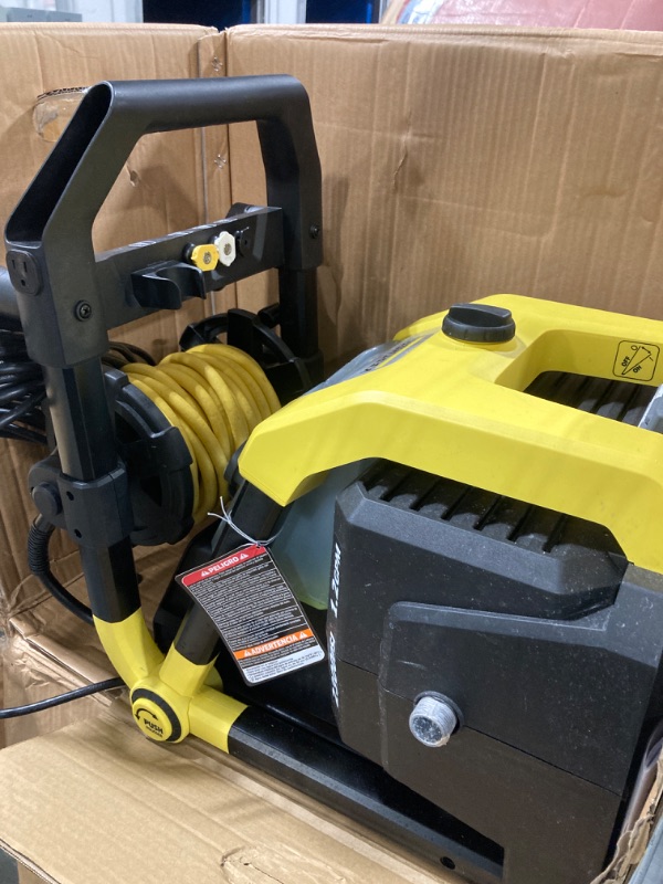 Photo 1 of *****It turns on and works perfectly.******** Kärcher Pressure Washer K2300PS, CETA Certified, 4 Spray Nozzles, Detergent Tank, Hose Reel, for Cars, Driveways, Siding, Patios, 1.2 GPM