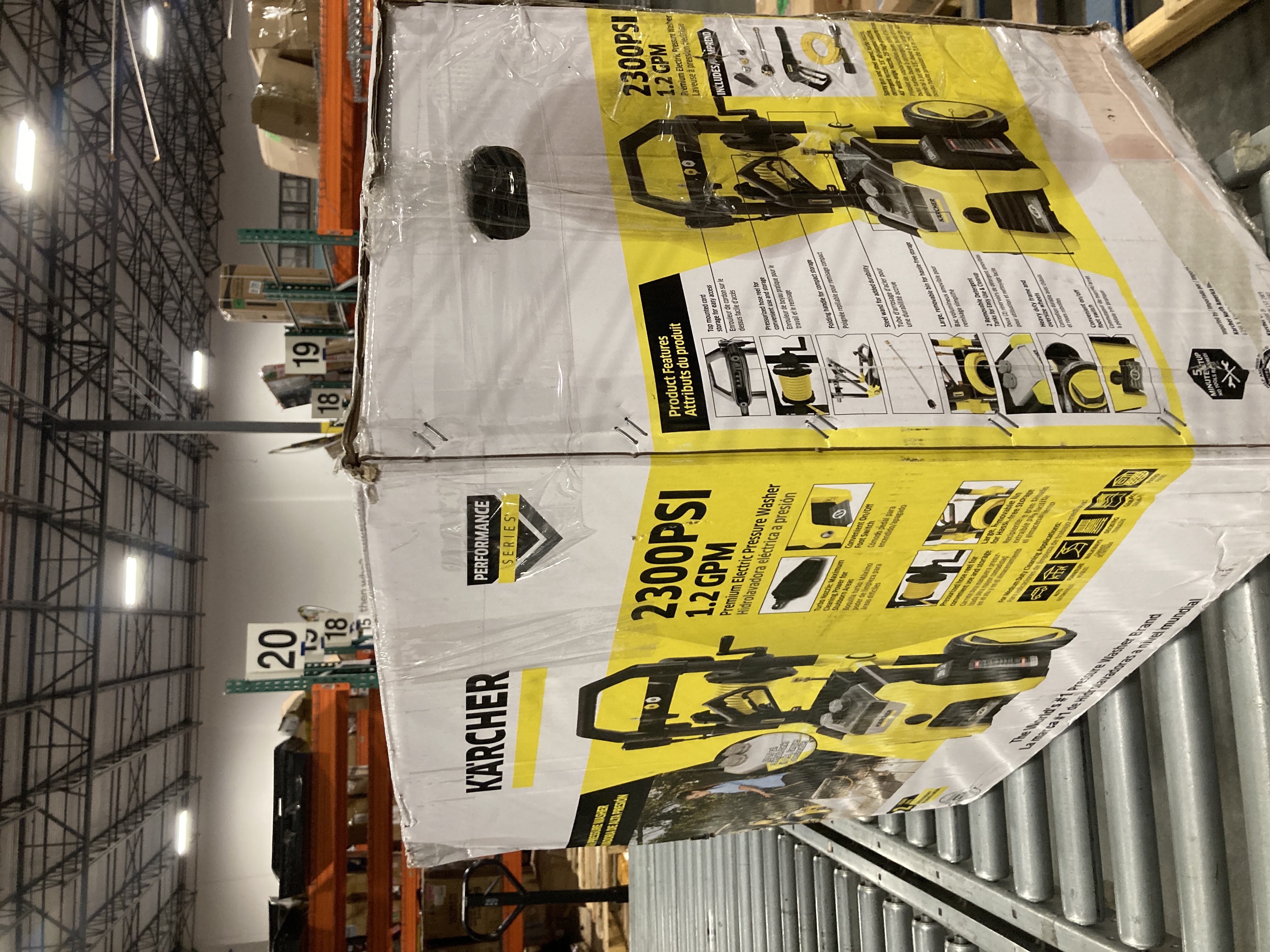 Photo 1 of *****It turns on and works perfectly.******** Kärcher Pressure Washer K2300PS, CETA Certified, 4 Spray Nozzles, Detergent Tank, Hose Reel, for Cars, Driveways, Siding, Patios, 1.2 GPM