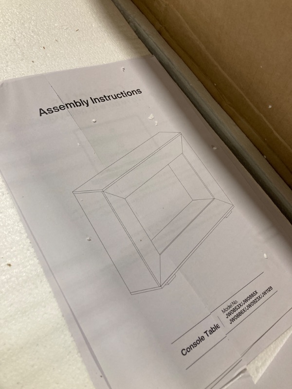 Photo 2 of Tribesigns Farmhouse Console Table, 47 Inches Entryway Console Table with Storage, Industrial Hallway Accent Table for Living Room, Entrance