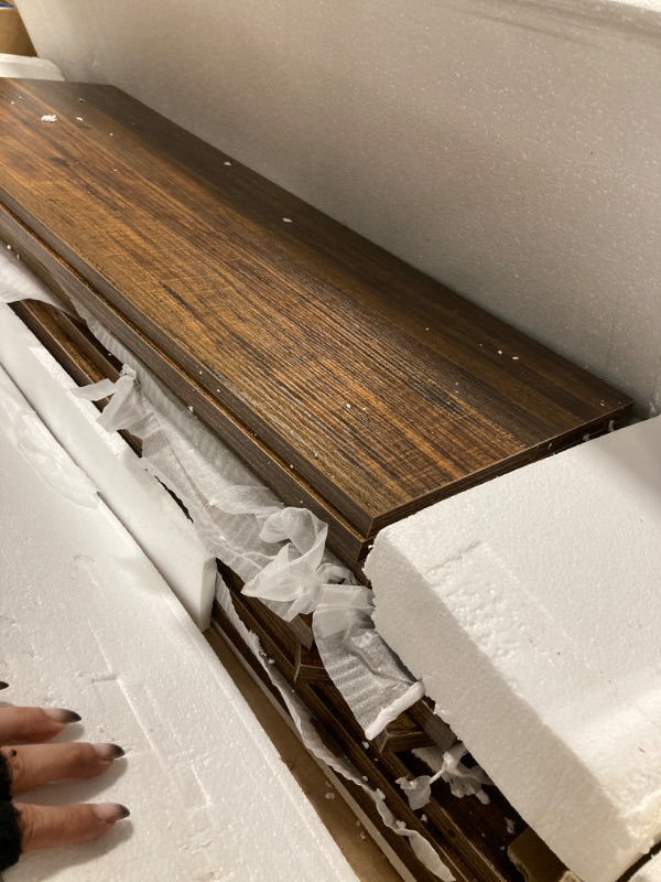 Photo 5 of Tribesigns Farmhouse Console Table, 47 Inches Entryway Console Table with Storage, Industrial Hallway Accent Table for Living Room, Entrance