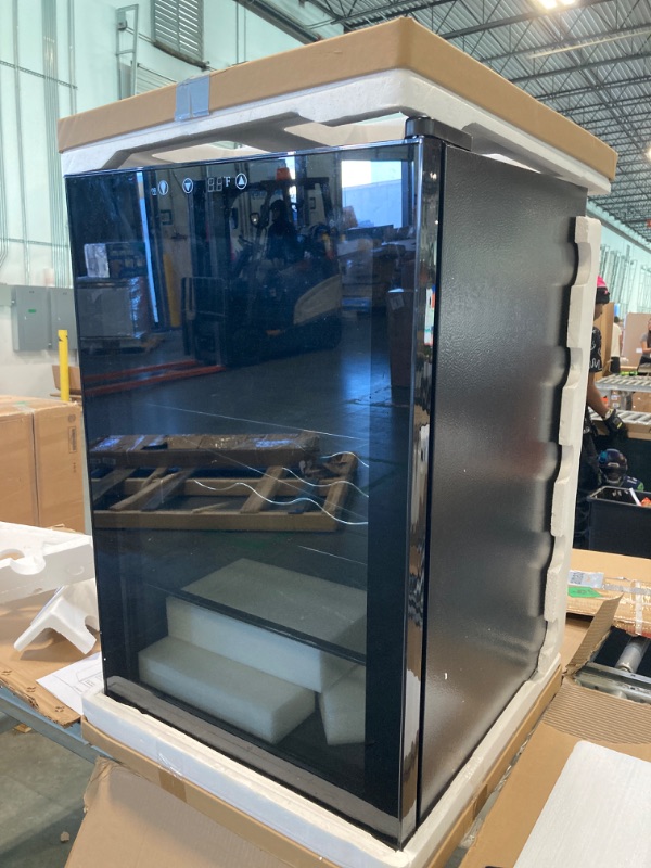 Photo 1 of ****** turns on perfectly***** Electactic 37 Bottle Wine Fridge,Freestanding 145 Can Beverage Refrigerator with Smart Temperature Control?4.5 CU FT Quiet Mini Fridge with Child Lock Panel for Family Restaurant Bar, Black