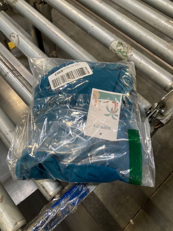 Photo 1 of ** ITEM CORRECT***B2prity Women's Underwire One Piece Swimsuit Tummy Control Ruched Bathing Suit Criss Cross V Neck Swimwear Peacock Green Size XL