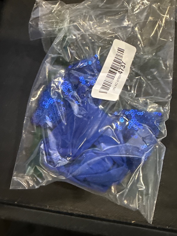 Photo 1 of **BLUE ONLY** Lanmerry Baby Girl Hair Bows 4th of July Blue Headband Sequins Large Bows Patriotic Police Glitter Headband Bows Infant Hair Accessories Kids