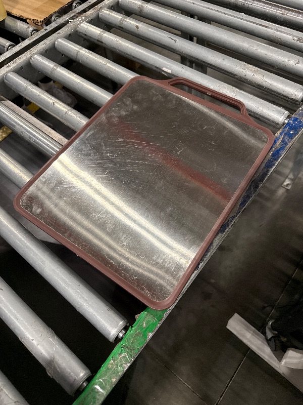 Photo 1 of **HAS SCRATCHES** Titanium Cutting Board for Kitchen - Cutting Board Double Sided Food Grade for Meat Fruit & Vegetable