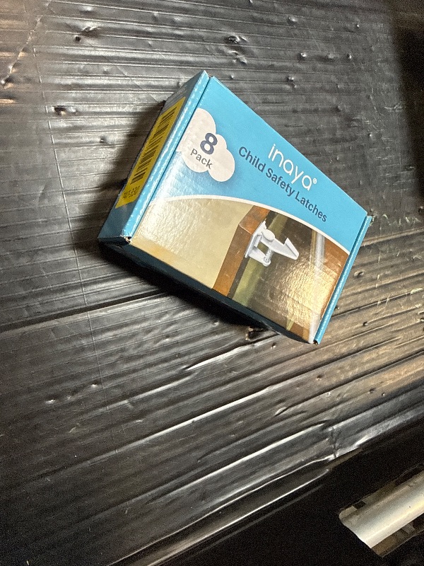 Photo 1 of **FACTORY SEALED**Inaya Cabinet Locks Baby Proofing - Child Proof Drawer Locks - Child Safety Cabinet Latches with 3M Adhesive Easy Installation - No Drilling or Extra Screws (8 Pack)