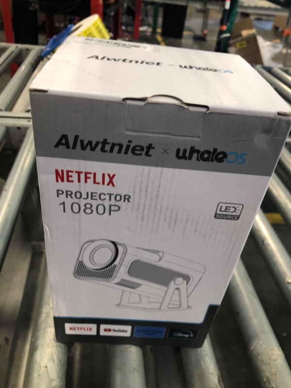 Photo 1 of [Netflix Licensed] Smart Mini Projector 320ANSI Native 1080P 4K Support with Official Apps, Portable Projector with WiFi and BT for Home Theater/Outdoor/Bedroom HY320 NTV