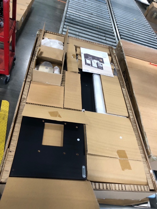 Photo 1 of ROBUD Wooden Play Kitchen Set for Kids, Pretend Toy Kitchen with Ice Maker, Coffee Machine, Oven, Microwave, Cabinet, Utensils, Ideal Gift for Boys and Girls Ages 3+, Black