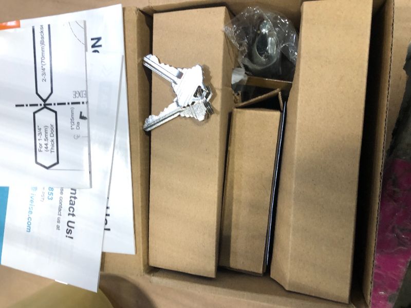Photo 1 of ****EVERYTHING IS IN THE BOX****eise Keyless Entry Door Lock, Electronic Keypad Deadbolt, Keyed Entry, Auto Lock, Anti-Peeking Password, Back Lit & Easy Installation Design, Satin Nickel