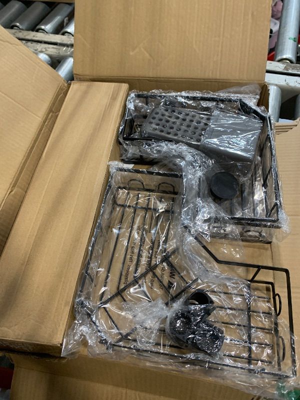 Photo 1 of ***2PCS**** Aitatty Corner Shower Caddy Tension Pole: 4tier Adjustable Rustproof Bathroom Organizer Shelves - Bathtub Shampoo Rack 43.5-120 inch