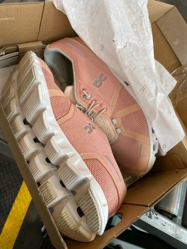 Photo 1 of *Minor Damaged*
On Women's Cloud 5 Sneakers, Rose | Shell, Pink, 9 Medium US