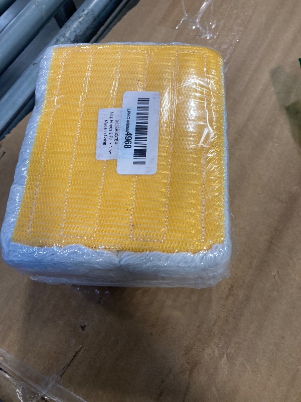 Photo 1 of (2 Pack) Heavy Duty Mop Head Commercial Replacement for Floor Cleaning,Wet Industrial Cotton Looped End String Heads Refill,Yellow