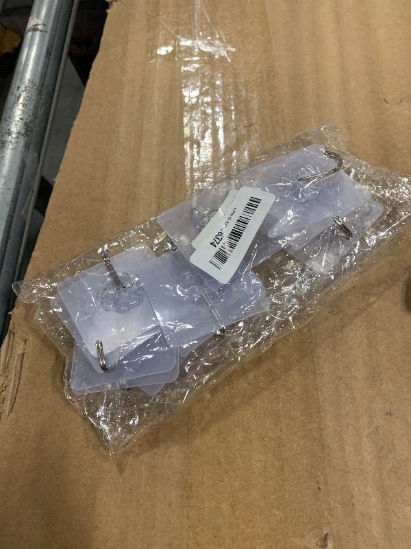 Photo 1 of *Missing Parts*
Adhesive Utility Hooks 44 lb/20 kg (Max), Heavy Duty Waterproof and Oilproof Seamless Coat Hooks, Reusable Wall Hook for Bathroom Kitchen