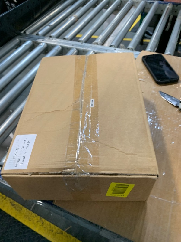 Photo 1 of *Damaged item/ big peice damage* Jetec 3 Pieces Mirror Tray Metal Vanity Rectangle Octagon Perfume Makeup Cosmetic Dresser Tray for Dresser Bedroom Bathroom Hotel, 3 Sizes(Gold)