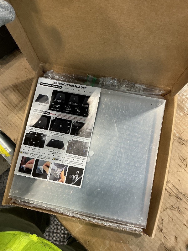 Photo 1 of **MINOR DAMAGE/check clerk comments**
Basketball Display Case, Acrylic Basketball Case Display Clear, UV Protected Soccer Stand Box for Autographed Ball