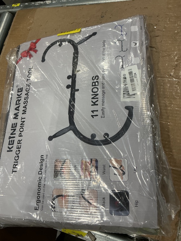 Photo 1 of **MISSING PIECES UNKNOWN**KEINE MARKE Trigger Point Massage Tool, Back Massage Tool, Pressure Point Massage Tool, Handheld Back, Neck, Shoulder, Leg and Feet Massage Hook for Men & Women (Forest Green)