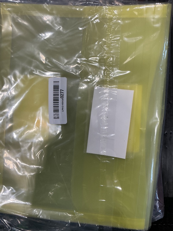 Photo 1 of *USED*
Forvencer Binder Pocket, 4X Regular Capacity, 10 Pack Super Heavyweight Plastic Folders with Tight Closure, Folders with Pockets Side Loading, Binder Organizer, Binder Dividers, Letter Size, Extended