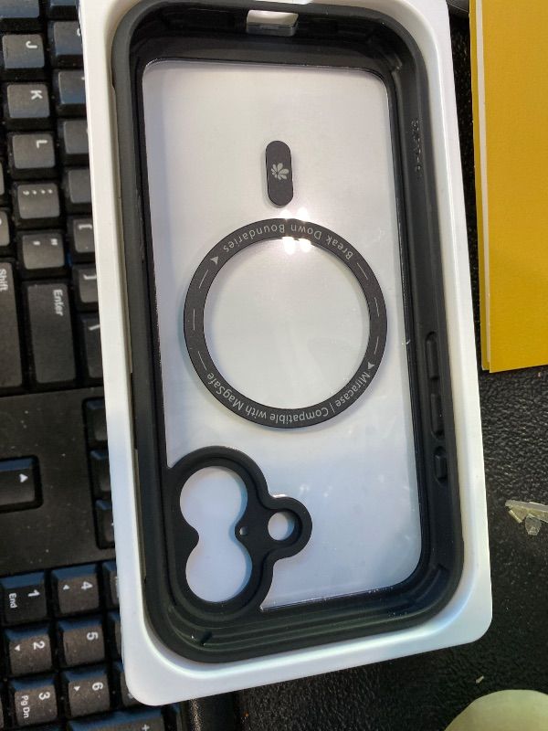 Photo 1 of ***MISSING SCREEN PROTECTOR*** Miracase for iPhone 17 Case 6.3'', Full-Body Bumper Military Drop Protection Outdoor Phone case with Built-in Glass Screen &Camera Control,Easy Installation,No Gap,Compatible with MagSafe,Black