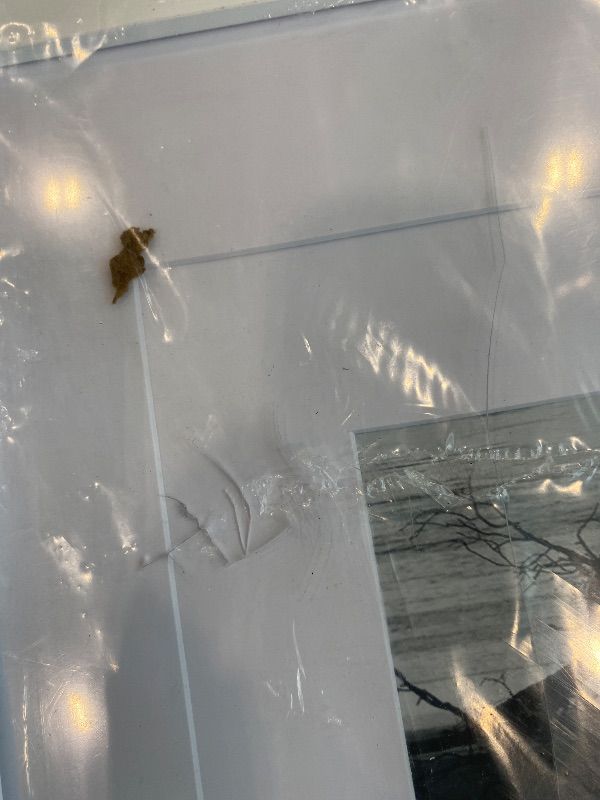 Photo 1 of ***MINOR DAMAGE*** Egofine 11x14 Picture Frame White - Photo Frame Made of Solid Wood Covered by Plexiglass for Table Top Display Pictures 5x7/8x10 with Mat or 11x14 Without Mat