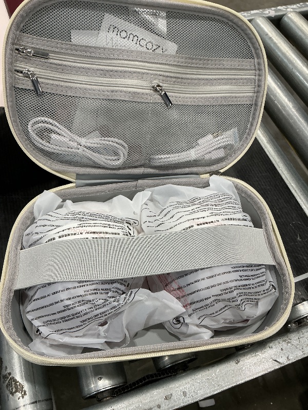 Photo 1 of ***VERY USED*** Momcozy Breast Pump Hands Free Mobile Style | M6, Wearable Breastfeeding Pump Ideal Rhythm for More Milk, DoubleFit Flange More Fit & Discreet with 3 Modes & 9 Levels, 24mm - 2 Pack Cozy Red