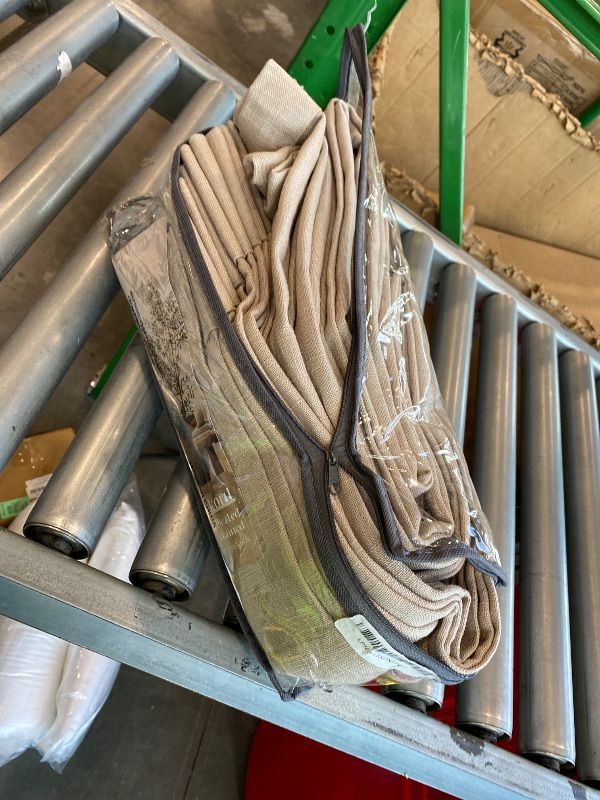 Photo 1 of *MINOR DAMAGE - USED*
Neutral 102 Inch Linen Pinch Pleated Blackout Curtains Extra Wide 60 Inch Width for Sliding Glass Doors Modern Pleated Linen Blend Large Window Drapes 2 Layer Bedroom Living Room Taupe 60x102 1 Panel