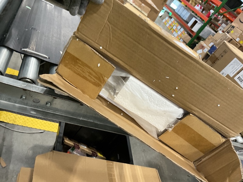 Photo 1 of **ONLY 1**RoyalCraft Farmhouse Nightstand, White End Table with Charging Station, Tall Bedside Table with Large Storage Room and Shelf, Wooden Rustic Side Table for Bedroom, Home Office, White