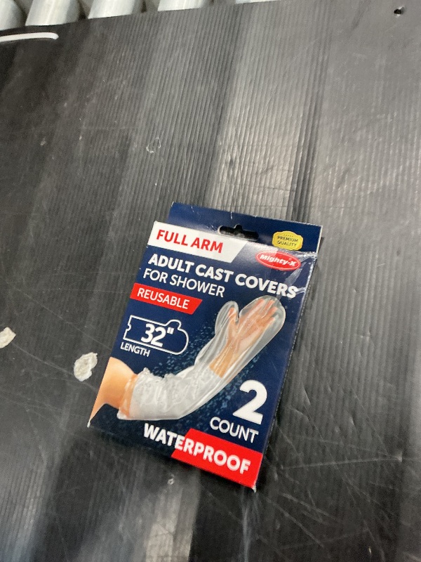 Photo 1 of 100% Waterproof Cast Covers for Shower Arm Adult - Tight Seal - 2pk Reusable Cast Protectors - Full Arm Bag Sleeves - Strong and Durable