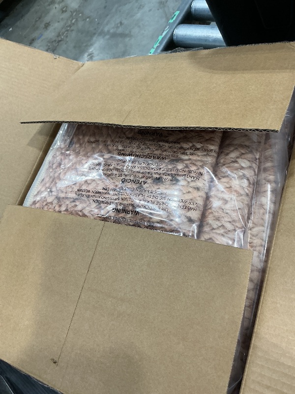 Photo 1 of *USED*
Bedsure 5x7 Printed Jute-Look Rug for Living Room, Machine Washable Rugs, Jute-Look Rug, Non-Slip Backing, Non-Shedding