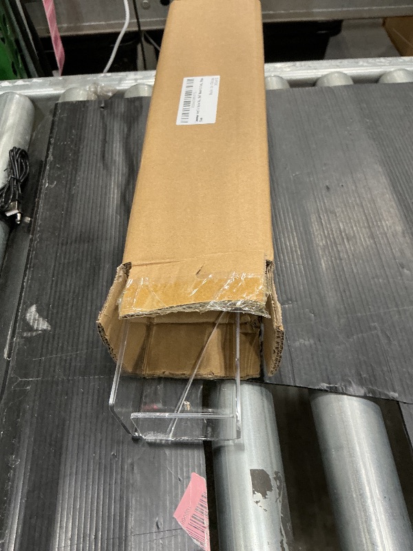 Photo 1 of *MINOR DAMAGE - USED*
Lumanman Wall Mounted Acrylic Spice Rack 2 Pack, 12 Inch Clear Pantry Door Organizer, Floating Spice Organizer, Adhesive or Screw Mounted Cabinet Seasoning Shelf