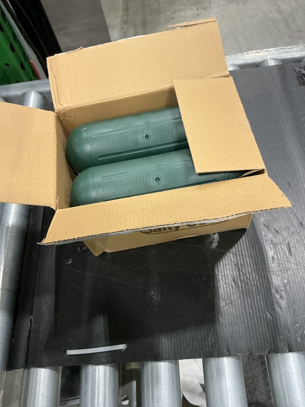 Photo 1 of (4-Pack) Large Outdoor Extension Cord Plug Protector with Latches, Capsule Shaped Protector with Large Compartment for AWG12/14/16 Cords, Water-Resistant Holder for String Lights and Wires (Green)