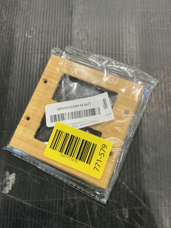 Photo 1 of 1 Pcs Solid Wood Double Rocker Light Switch Plate Bamboo Light Switch Cover Quality Raw Wooden Electrical Wall Plate Covers Decorative