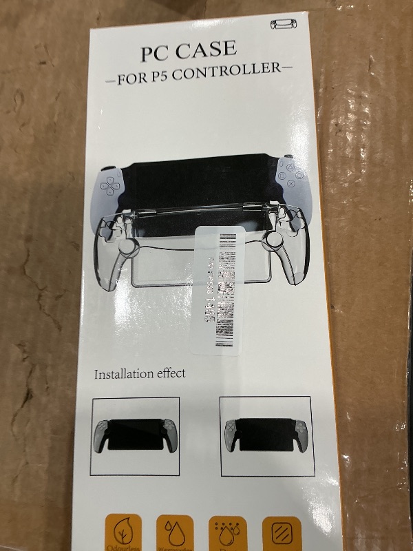 Photo 1 of [Upgraded Protective Case+Screen Protector] for PlayStation Portal with Joysticks Cover Skin, Ultra Clear Hard PC Cover Case with Full Protection and Non-Slip Thumb Grips Accessories Kit for PS Portal