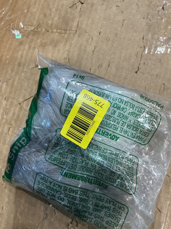 Photo 1 of **DAMAGED, SEE NOTES** homeemoh Faux Animal Tail Keychain Fluffy Faux Fur Tail Pendant 15.75 Inch Long Tail Charms Keyring Holder for Handbag Backpack (Grey)