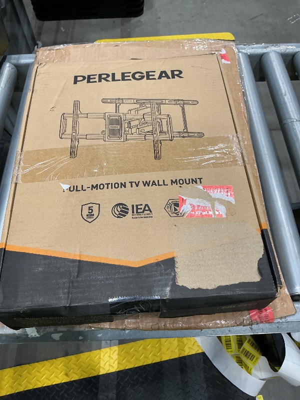 Photo 1 of **MISSING PIECES UNKNOWN**Perlegear Full Motion TV Wall Mount for 42–97 inch TVs up to 132 lbs, Preassembled and Telescopic Design for Easy Setup, Swivel, Tilt and Extension, Fits 16?/18?/24? Wood Studs, Max VESA 600x400mm