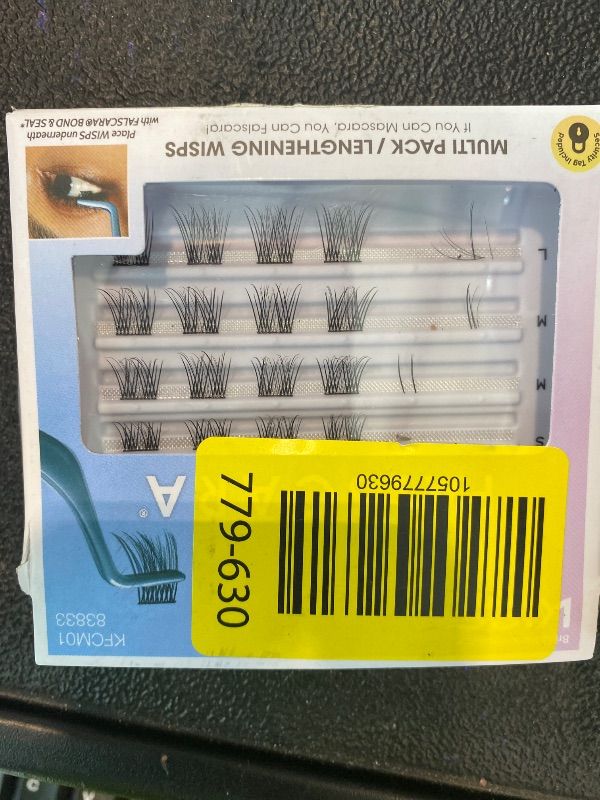 Photo 1 of ***MISSING LASHES*** KISS Falscara DIY Eyelash Extension Lengthening Wisps - Featherlight Synthetic Reusable Artificial Eyelashes Multipack of 24 Mini Lash Clusters for that Authentic Eyelash Extension Look