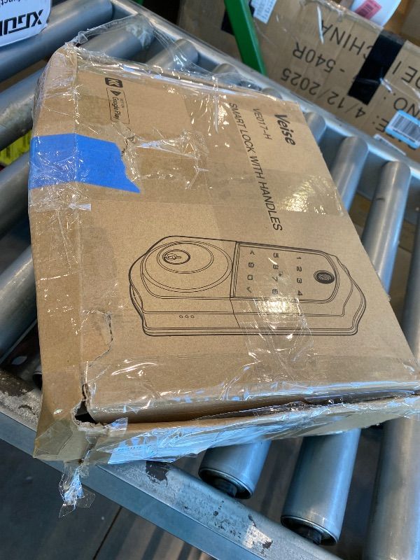 Photo 1 of *USED*
Veise VE017-H Fingerprint Smart Front Door Lock Set, App Control, Keyless Entry Deadbolt with Handle, Smart Deadbolt, Emergency Power Port, Touchscreen Keypad, Auto Lock, Easy Install, Matte Black