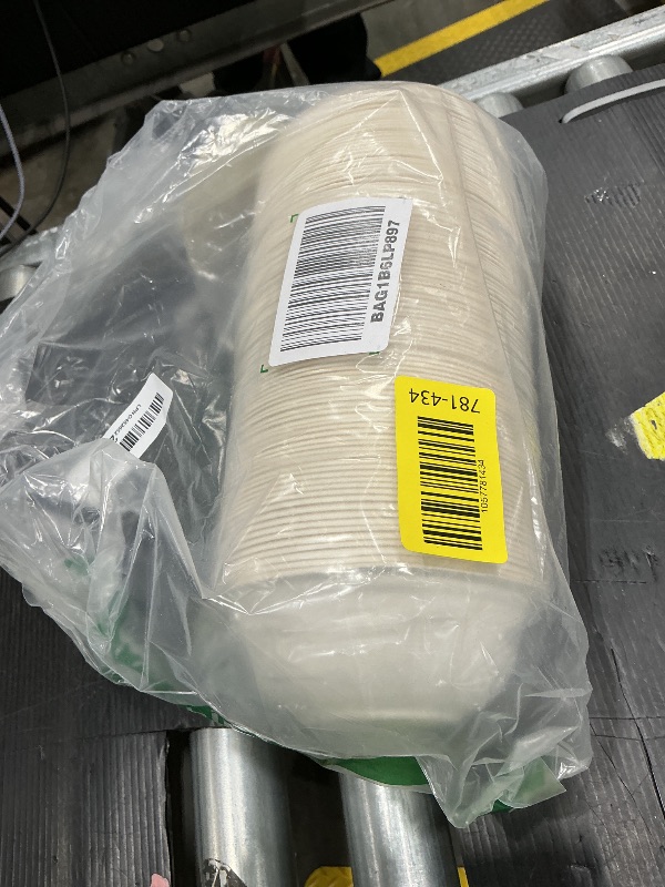 Photo 1 of *MISSING PARTS UNKNOWN*
GreenWorks 100 Count 12 OZ Compostable Bowls, Biodegradable Bagasse and Bamboo fiber Paper Bowls