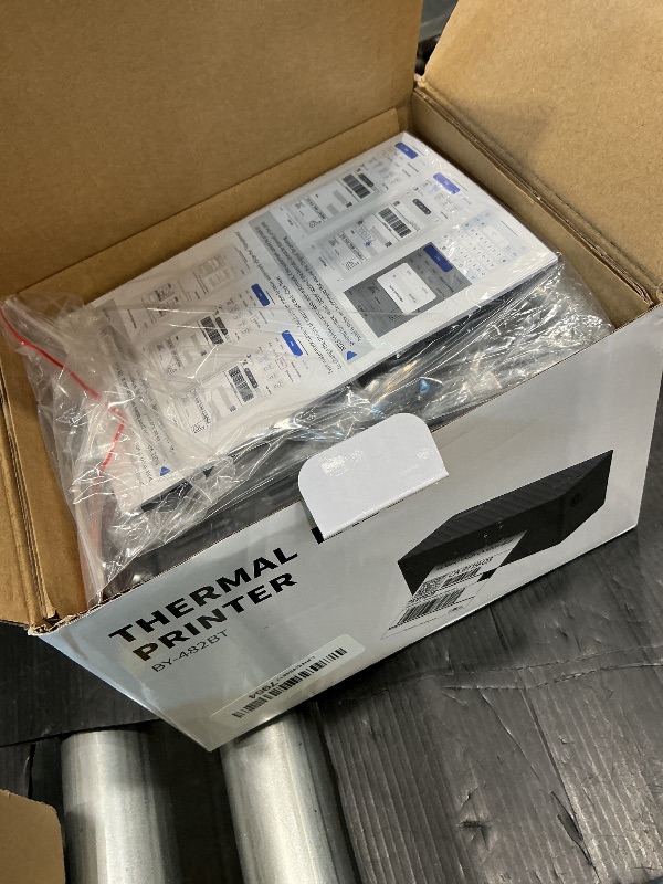 Photo 1 of *MISSING PARTS - See Clerk Notes*
PEDOOLO Label Printer, 4x6 Shipping Label Thermal Printer for Packages, Bluetooth Conection and Compatible with Android. iPhone.Windows, Mac, Chromebook, Amazon, Ebay, UPS.USPS, FedEx, Shopify