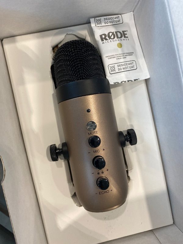Photo 1 of *See Clerk Notes*
RØDE PodMic Cardioid Dynamic Broadcast Microphone with Integrated Swing Mount for Podcasting, Streaming, Gaming, and Voice Recording, Black