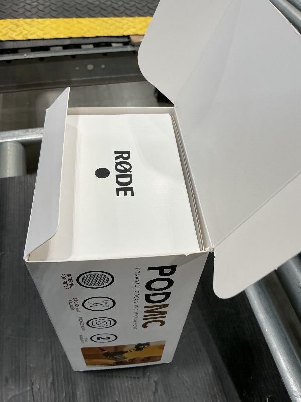 Photo 1 of *See Clerk Notes*
RØDE PodMic Cardioid Dynamic Broadcast Microphone with Integrated Swing Mount for Podcasting, Streaming, Gaming, and Voice Recording, Black