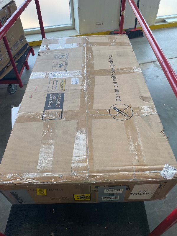 Photo 1 of *USED*
YITAHOME Vanity Desk with Lighted Mirror and Power Outlets, Makeup Vanity Table with Stool with Hidden Storage, 10 Drawers, Tempered Glass Top, 3 LED Colors, Makeup Table Home Furniture