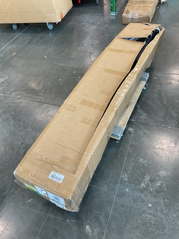 Photo 1 of **Minor Damage**
Kangyang F150 Rear Bumper for 2015 2016 2017 2018 2019 2020 Ford F150 Chrome Steel Rear Step Bumper Assembly With Max Tow Hitch With Parking Sensor Holes Replacement for FO1103191