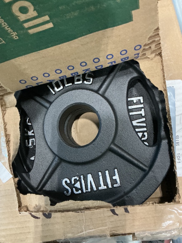 Photo 1 of 10 pound barbell plates set