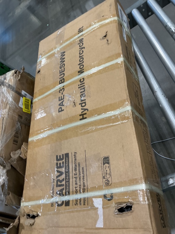 Photo 1 of **Untested**
Hydraulic Motorcycle Lift Jack 1500 LBS, Motorcycle Scissor Jack with Foot Pedal & Wheels, 4.7"-14.57" Hydraulic Motorcycle Lift Stand for Motorcycle ATV UTV Garage & Workshop, Black