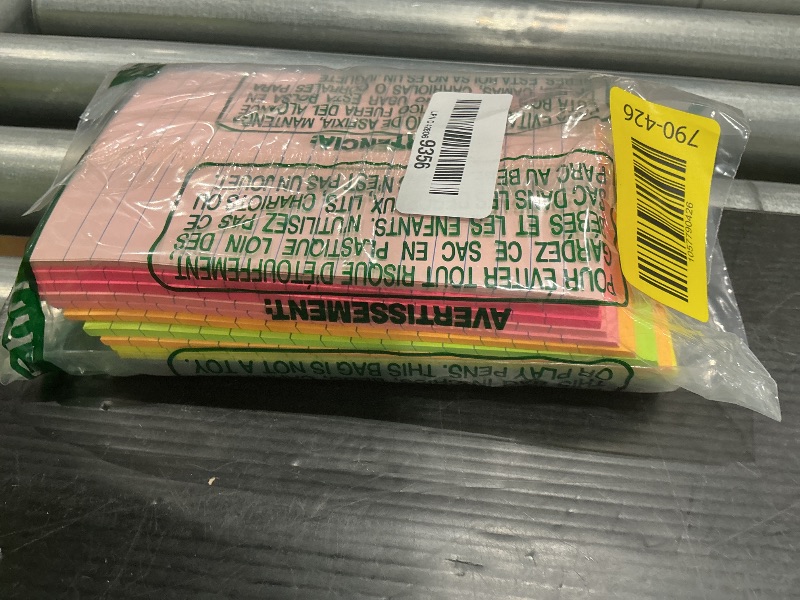 Photo 1 of (15 Pads) Lined Sticky Notes 4x6 in Post, 7 Bright Colors with Lines Self-Stick Note Pad it, Strong Adhesive, Big Rectangular Sticky Pads for Office, Home, School, Meeting